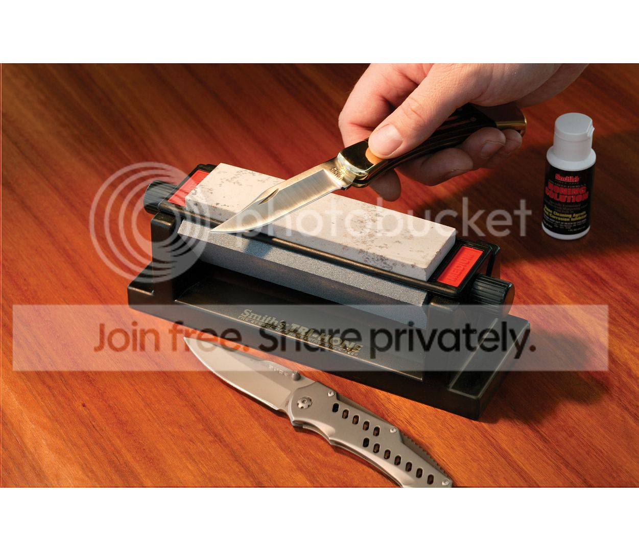 NEW SMITH'S TRI6 ARKANSAS TRIHONE SHARPENING STONE SYSTEM Sharpener